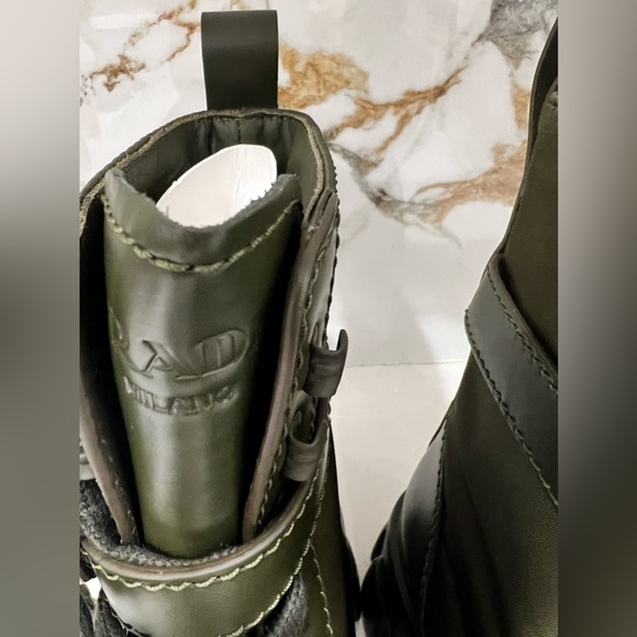 Prada Re-Nylon Metal Triangle Logo Mens Monolith Pouch Pocket Combat Boots US 11 - Picture 10 of 15